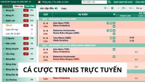 Cá cược tennis trực tuyến